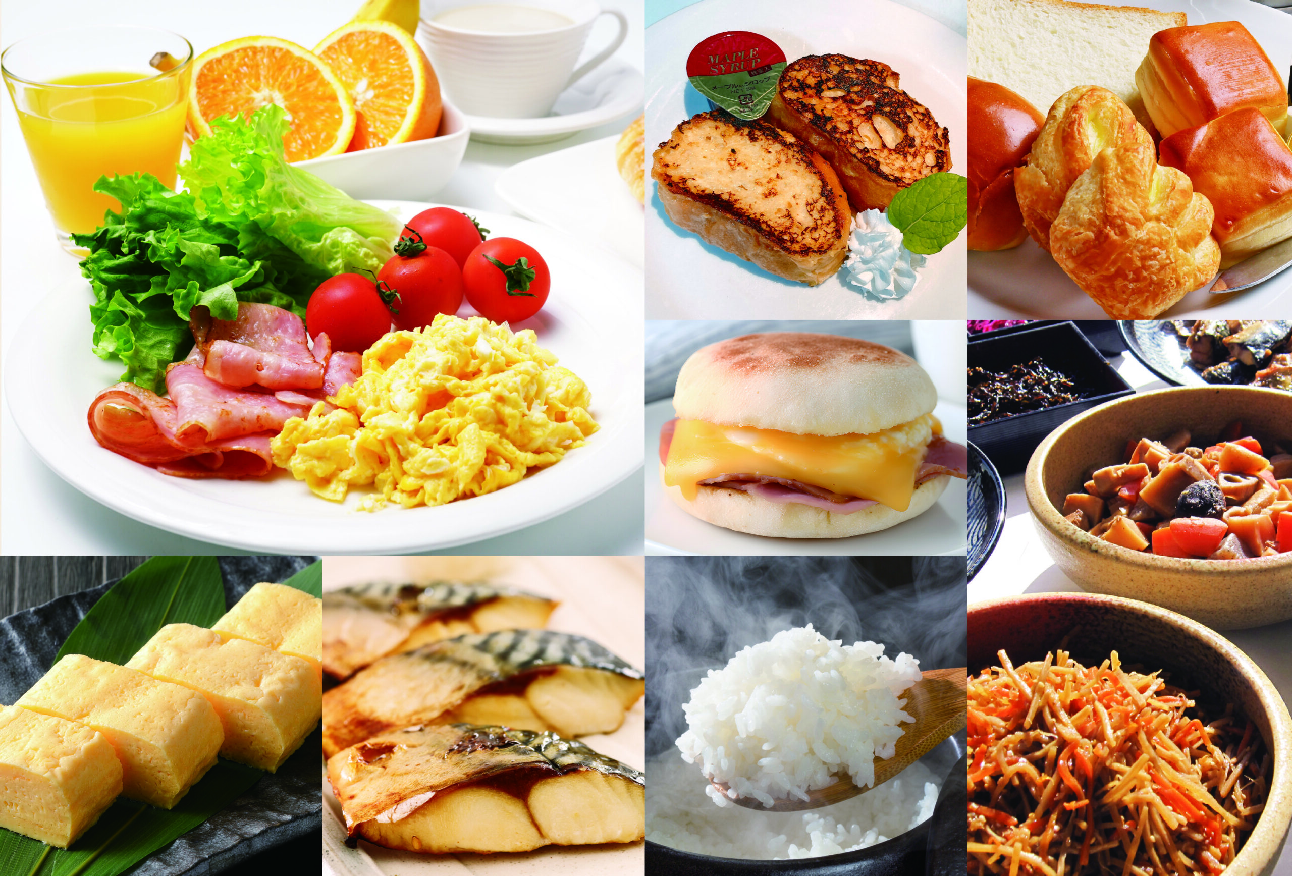 At the Irish Pub 'CARIC (Crack)', we offer a Japanese and Western breakfast buffet.