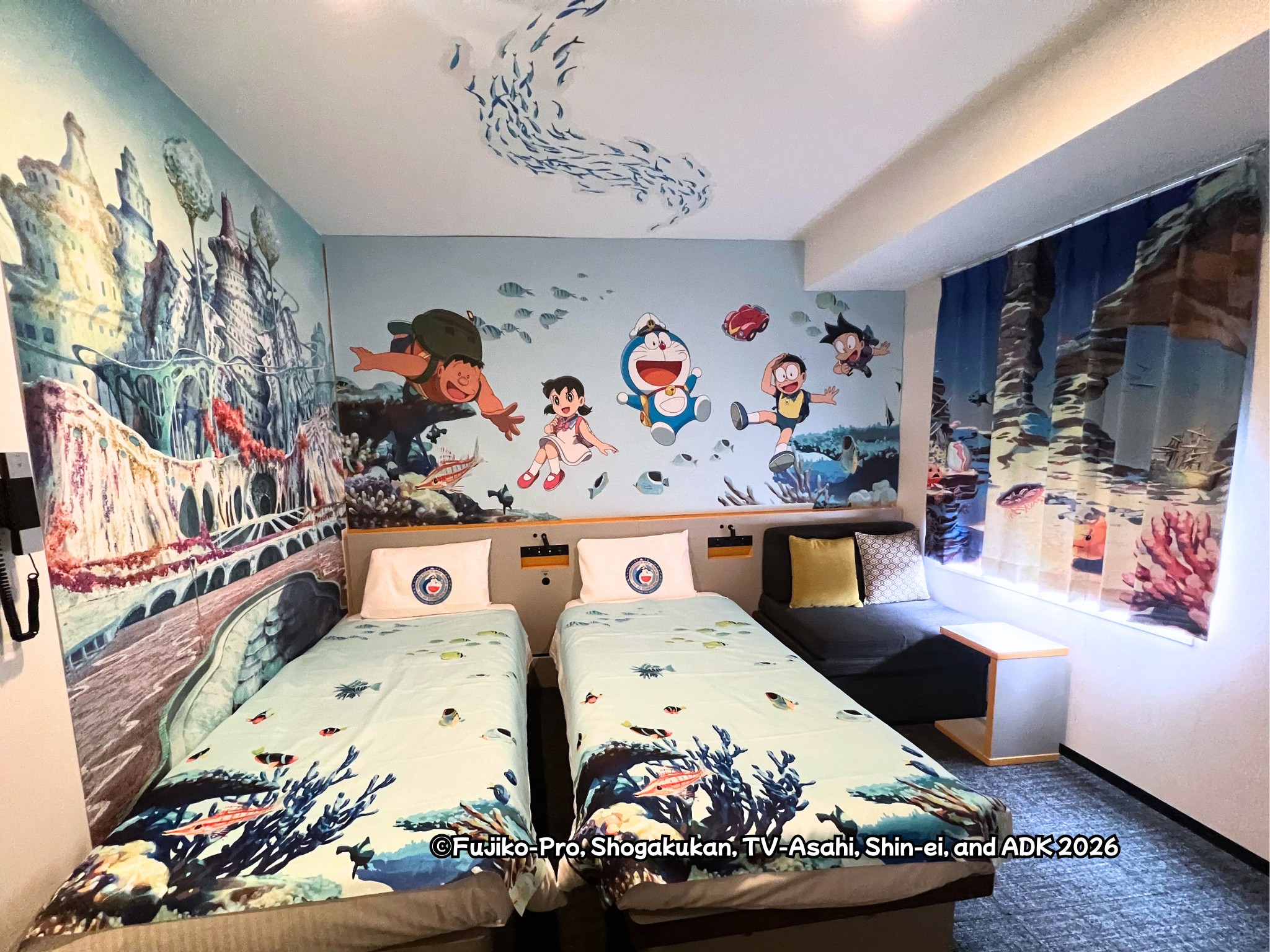 Henn na Hotel & Henn na Resort & Spa Collaborate with "Doraemon the Movie: Nobita's New Underwater Devil Castle" - "Doraemon Movie Room" Guest Room Unveiled