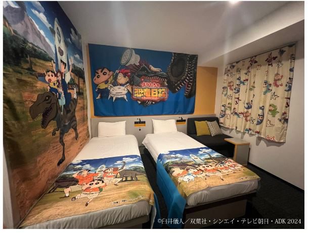 "Crayon Shin-chan: Our Dinosaur Diary" released today. Henn na Hotel "Crayon Shin-chan Room" now accepting reservations.