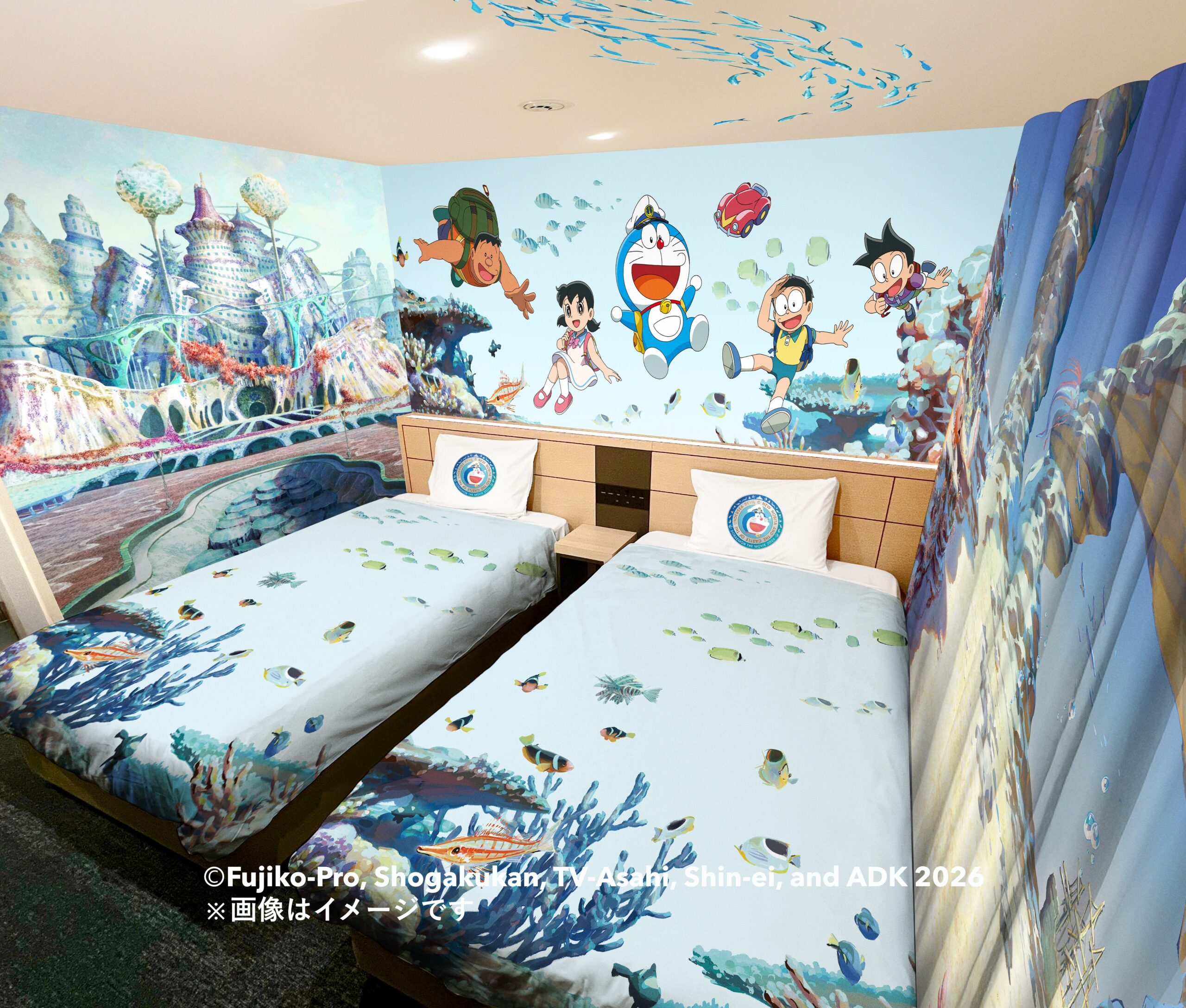 Henn na Hotel & Henn na Resort & Spa Tie-up with "Doraemon the Movie: Nobita's New Underwater Demon Castle" - "Doraemon Movie Room" Now Available