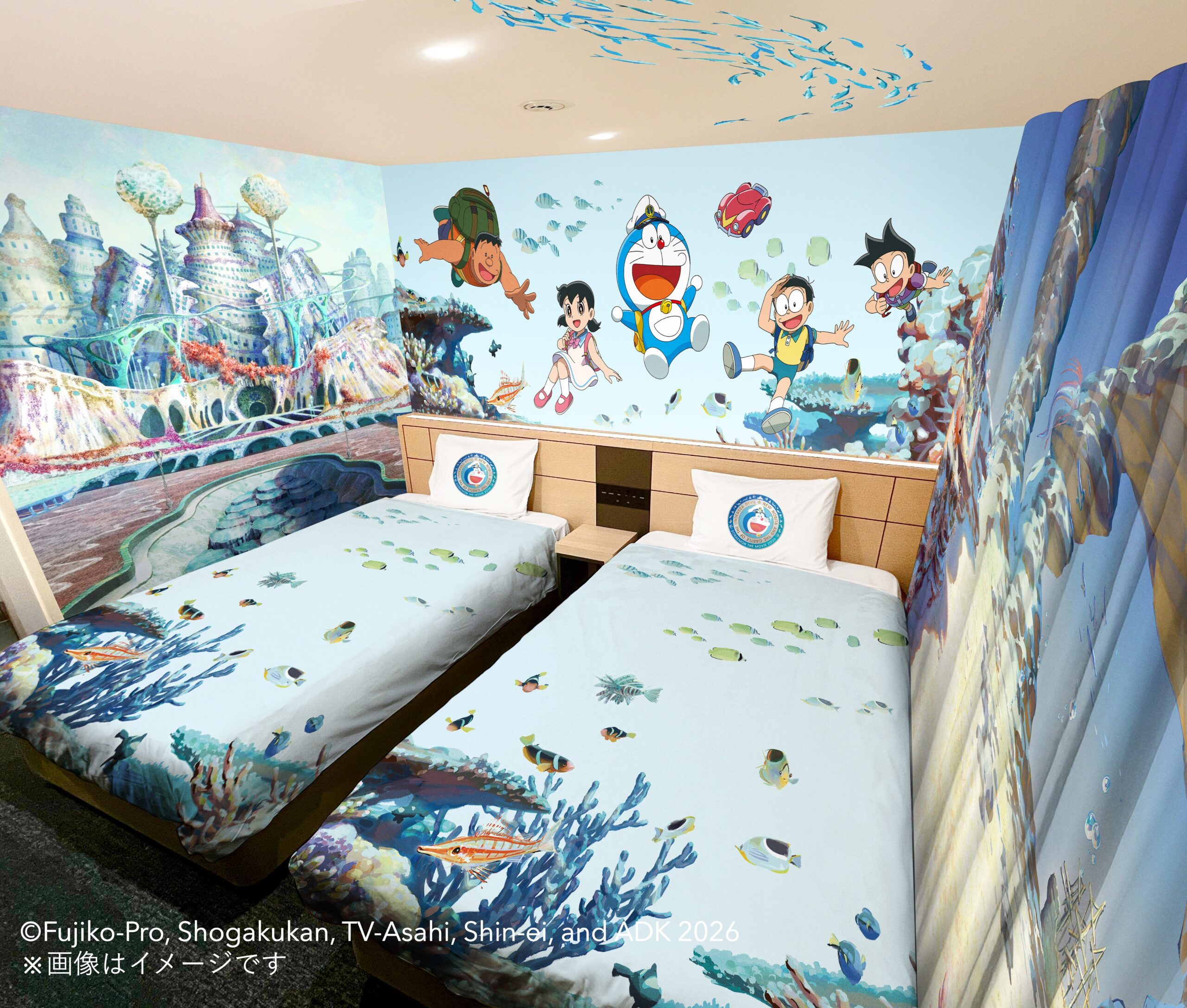 Henn na Hotel & Henn na Resort & Spa Collaborate with "Doraemon the Movie: Nobita's New Underwater Demon Castle" - "Doraemon Movie Room" Now Available