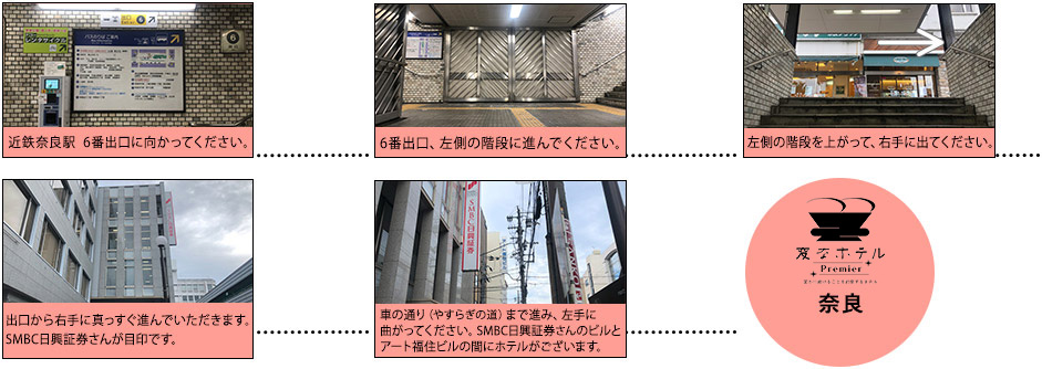 Directions from the nearest station to the hotel