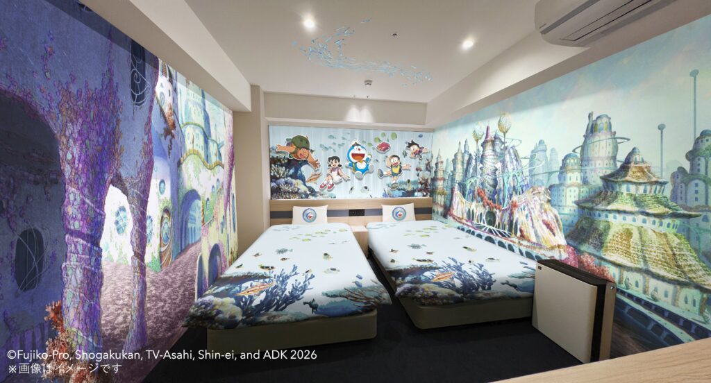 Henn na Hotel Premier Nara Collaborates with "Doraemon the Movie: Nobita's New Underwater Demon Castle" - Launch of "Doraemon Movie Room"