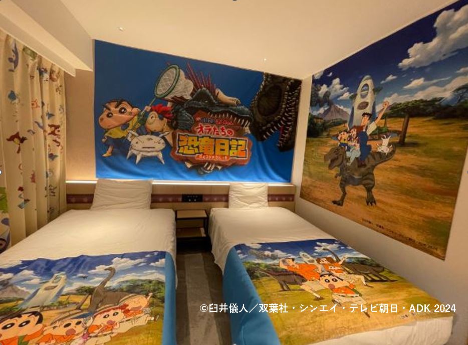 "Crayon Shin-chan: Our Dinosaur Diary" released today. Henn na Hotel "Crayon Shin-chan Room" now accepting reservations.