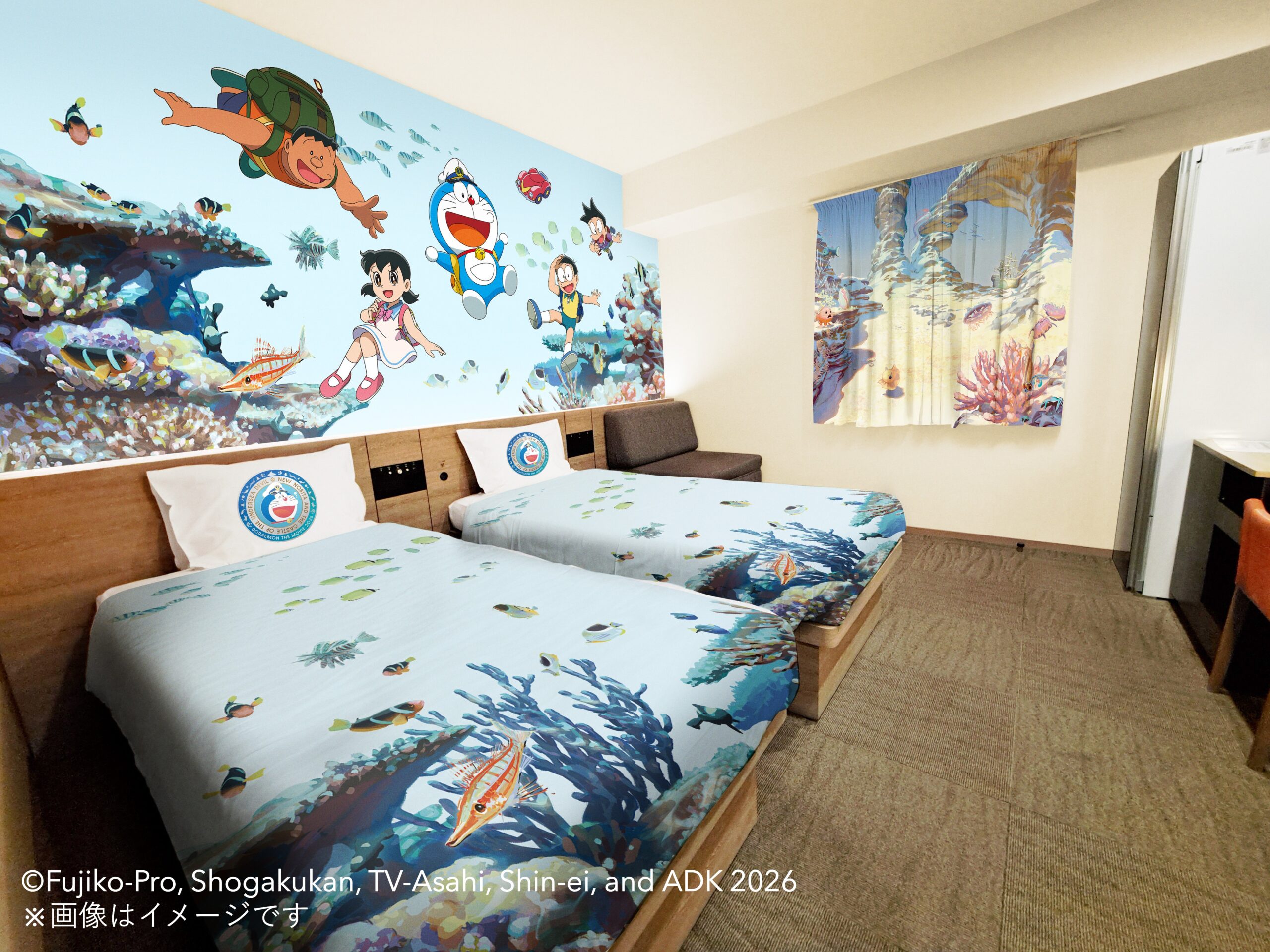 Henn na Hotel & Henn na Resort & Spa Collaborate with "Doraemon the Movie: Nobita's New Underwater Demon Castle" - "Doraemon Movie Room" Now Available