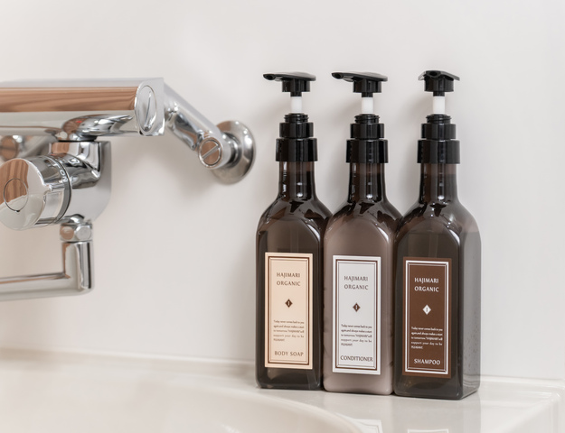 Shampoo, Conditioner, Body Soap