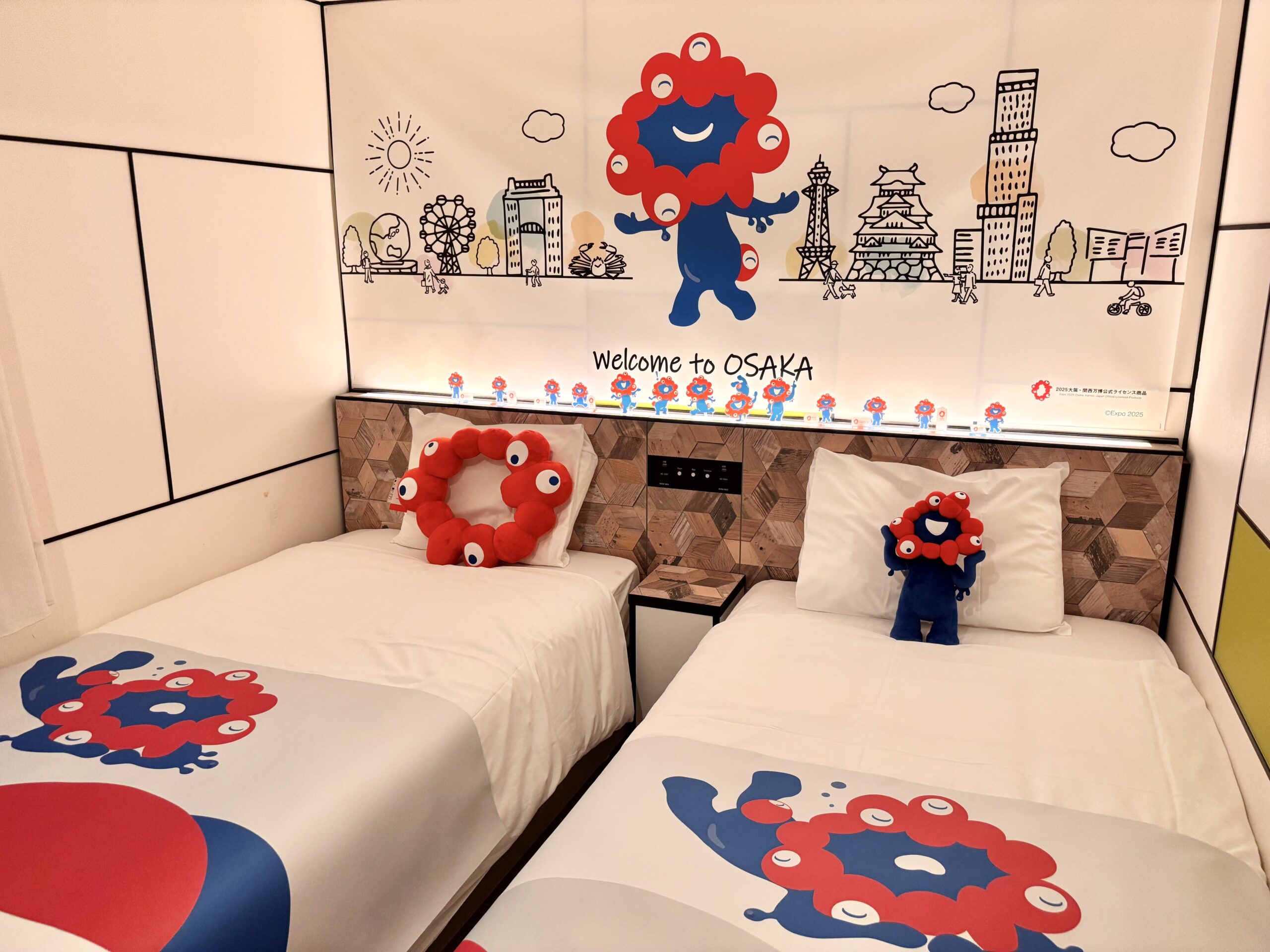 The first hotel collaboration with the official character of the Osaka Kansai Expo, 'Myakumyaku,' the 'Myakumyaku Collaboration Room' is now available at 6 Henn na Hotel locations in the Kansai area.