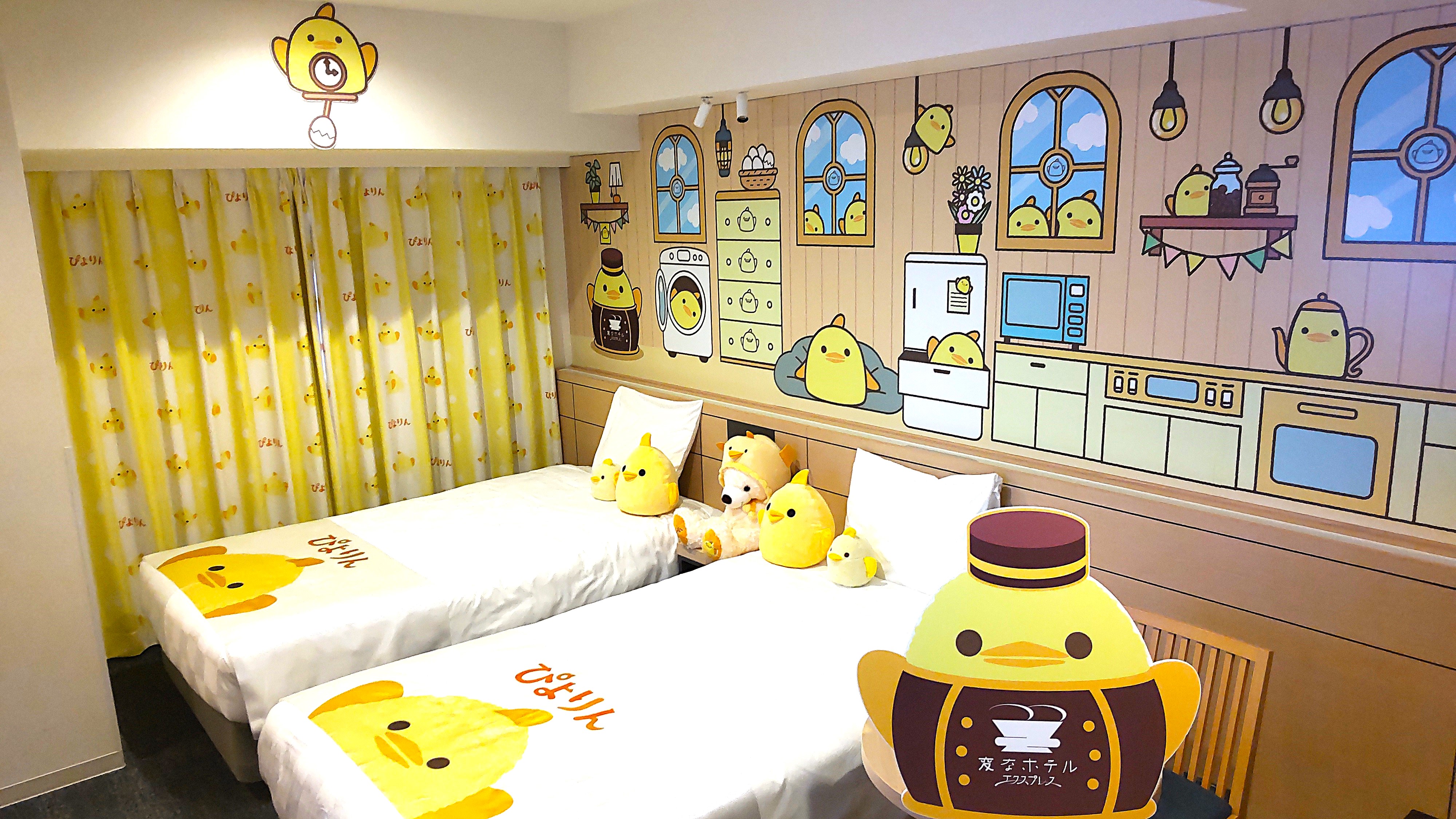 Collaboration with Piyorin: "Piyorin Room" Volume 2 Released at Henn na Hotel Express Nagoya Fushimi Station Front