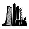 번화가 덴몬칸의 한가운데