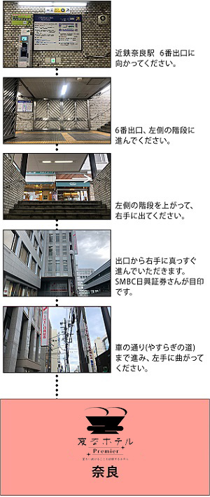 从最近的车站到酒店的路线