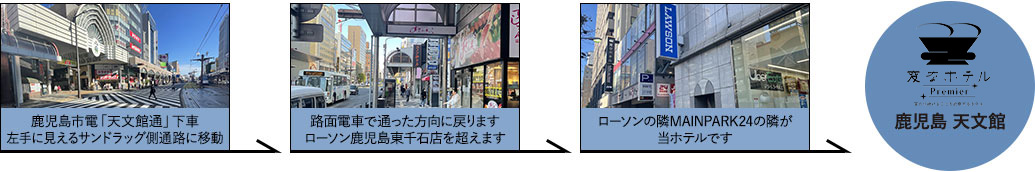 從最近的車站到酒店的路程