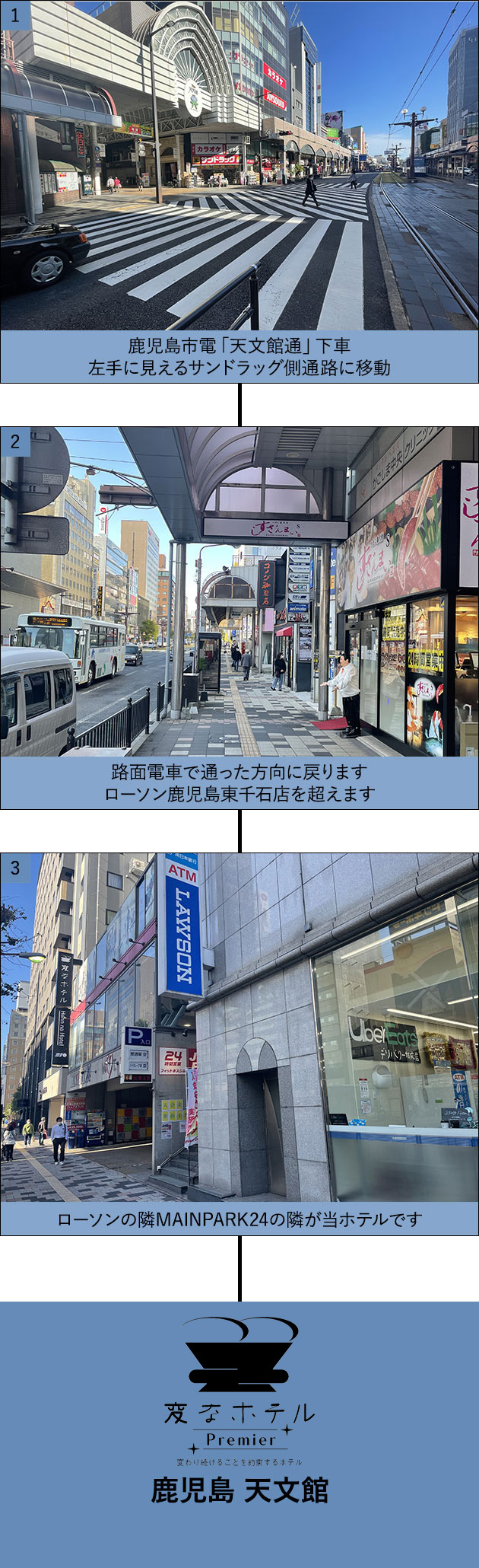 從最近的車站到酒店的路程